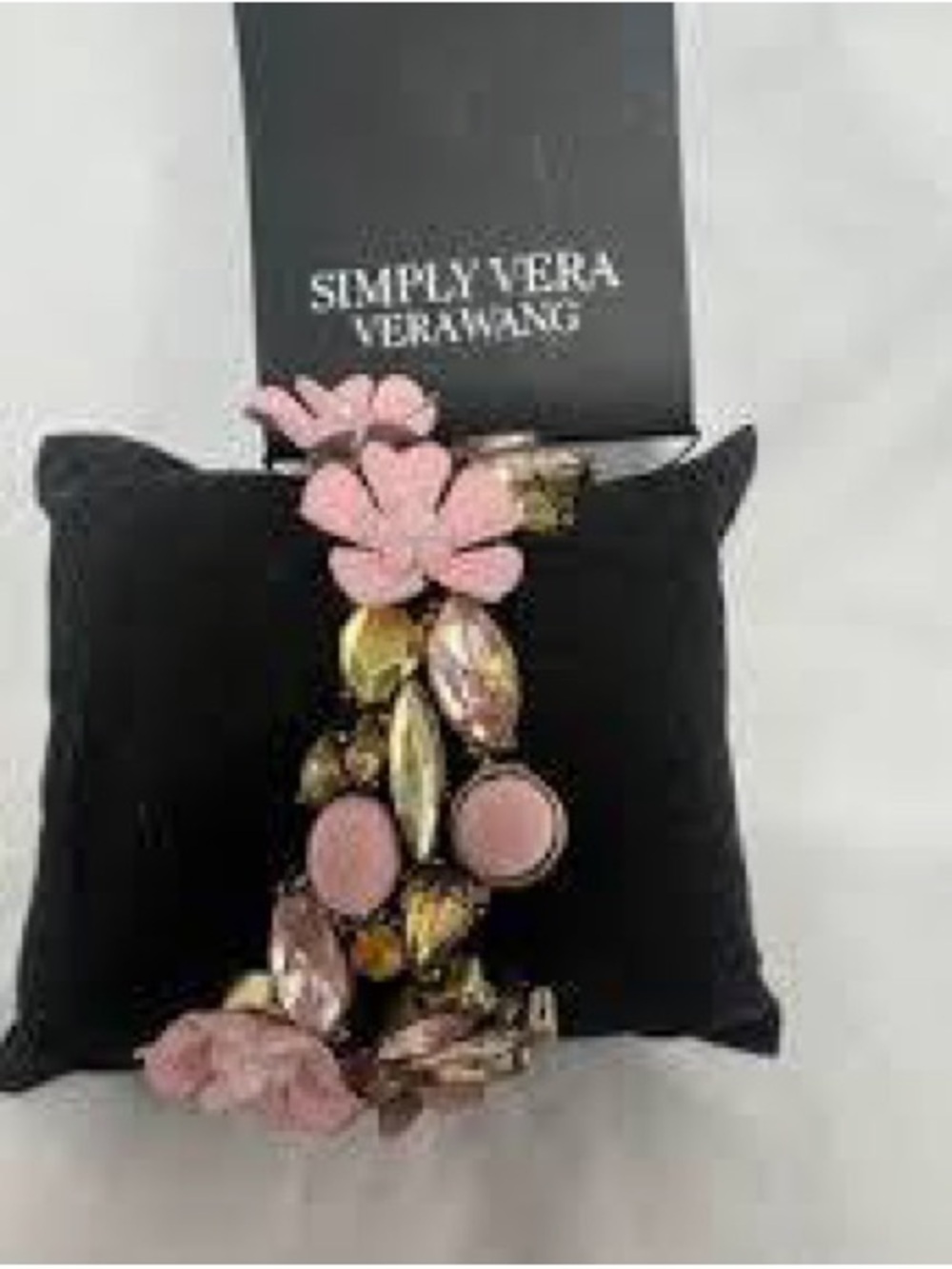 Simply Vera Vera Wang Pink Floral Bracelet, NWT
